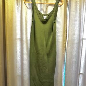 Olive Green Midi Dress